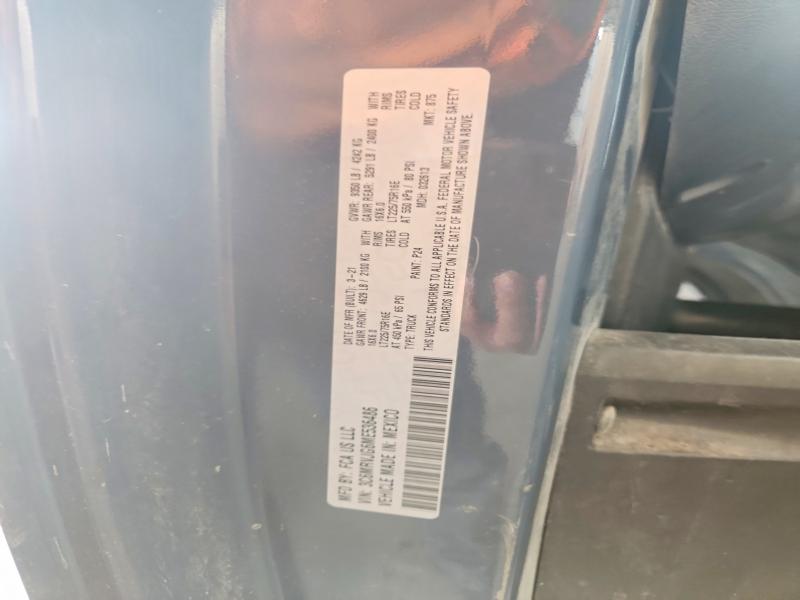 59067146 :رقم المزاد ، 3C6MRVJG6ME536486 vin ، 2021 Ram Promaster 3500 مزاد بيع