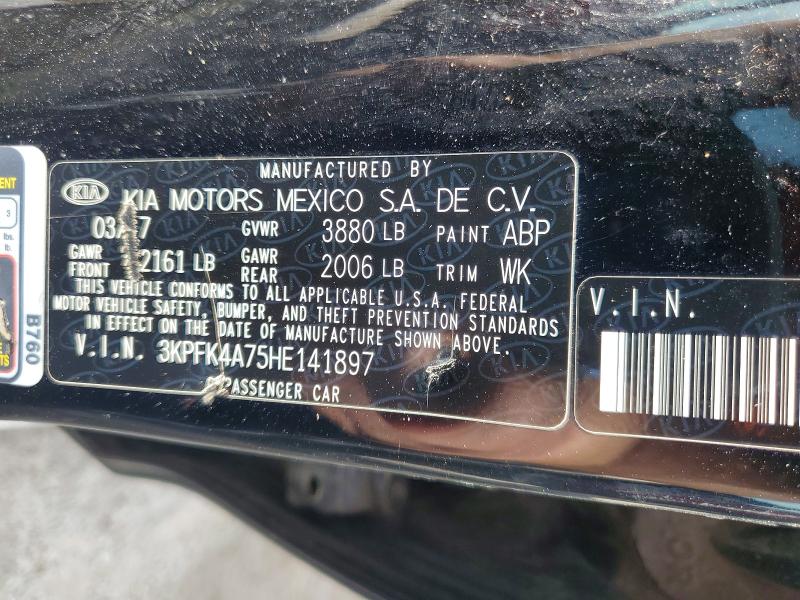 Aukcja sprzedaży 2017 Kia Forte, vin: 3KPFK4A75HE141897, numer aukcji: 56818226