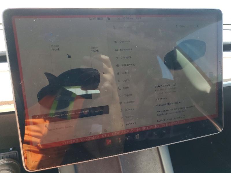 Продаж на аукціоні авто 2022 Tesla Model 3, vin: 5YJ3E1EB7NF239679, номер лоту: 57946186