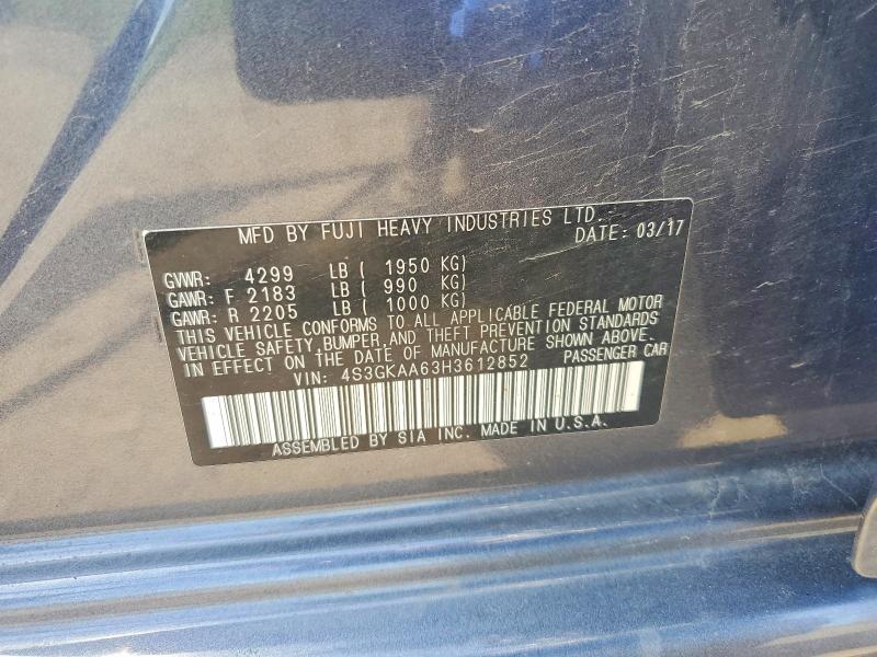 Aukcja sprzedaży 2017 Subaru Impreza, vin: 4S3GKAA63H3612852, numer aukcji: 55792406