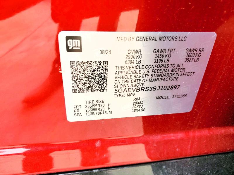 Продаж на аукціоні авто 2025 Buick Enclave, vin: 5GAEVBRS3SJ102897, номер лоту: 58098786