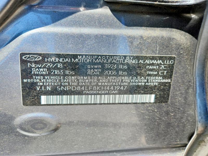 Продаж на аукціоні авто 2019 Hyundai Elantra, vin: 5NPD84LF8KH441947, номер лоту: 55405446