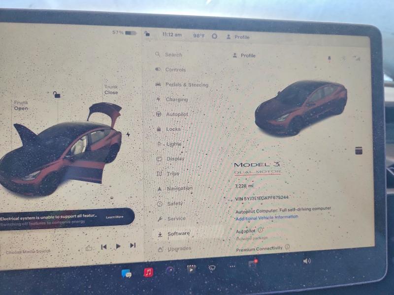 54514246 :رقم المزاد ، 5YJ3E1ECXPF675244 vin ، 2023 Tesla Model 3 مزاد بيع