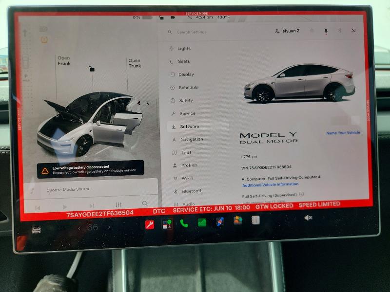 Продаж на аукціоні авто 2026 Tesla Model  Y, vin: 7SAYGDEE2TF636504, номер лоту: 57705526