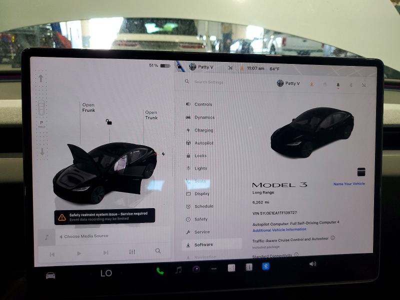 2026 Tesla Model 3 მანქანა იყიდება აუქციონზე, vin: 5YJ3E1EA1TF139727, აუქციონის ნომერი: 55389866