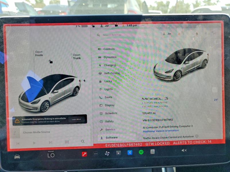 Aukcja sprzedaży 2020 Tesla Model 3, vin: 5YJ3E1EB0LF667462, numer aukcji: 55199136