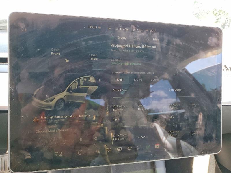 Продажа на аукционе авто 2022 Tesla Model 3, vin: 5YJ3E1EB9NF266852, номер лота: 55839656