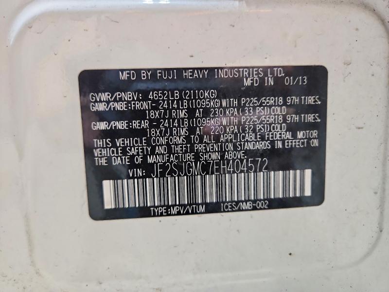 58201136 :رقم المزاد ، JF2SJGMC7EH404572 vin ، 2014 Subaru Forester مزاد بيع