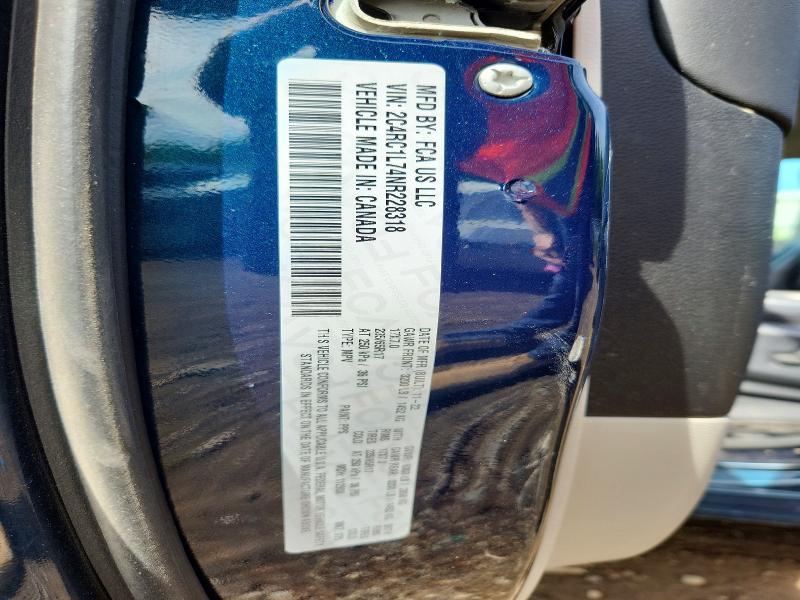 2022 Chrysler Pacifica მანქანა იყიდება აუქციონზე, vin: 2C4RC1L74NR228318, აუქციონის ნომერი: 53051516
