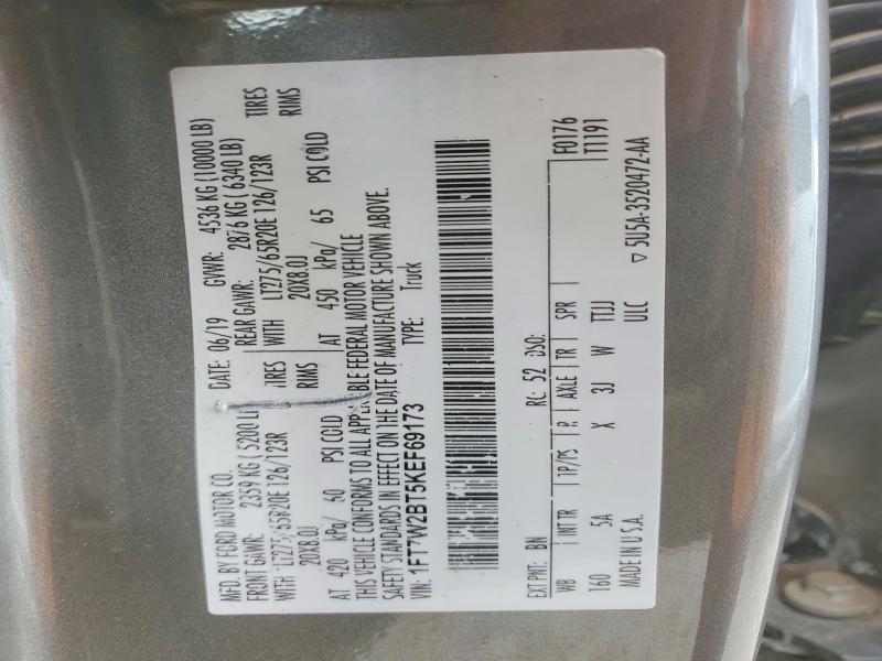 Aukcja sprzedaży 2019 Ford F250, vin: 1FT7W2BT5KEF69173, numer aukcji: 55315506