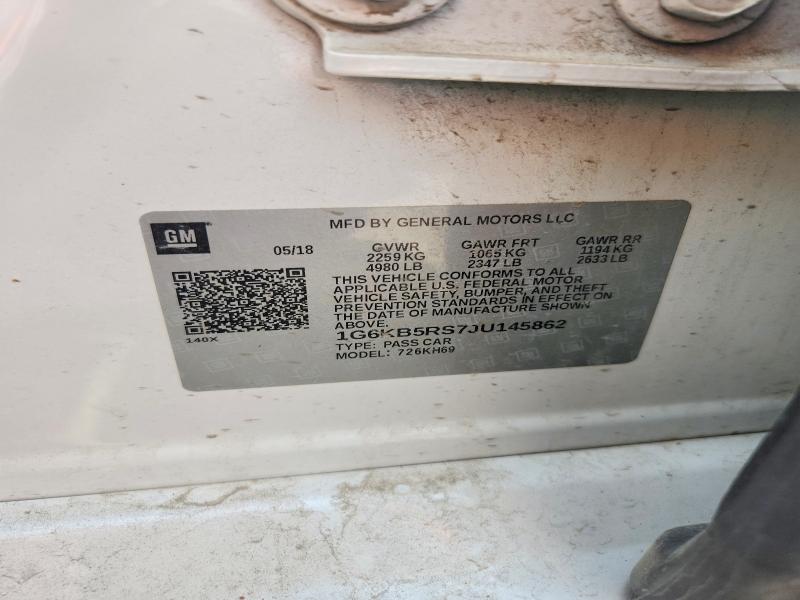 Продаж на аукціоні авто 2018 Cadillac Ct6, vin: 1G6KB5RS7JU145862, номер лоту: 57178866