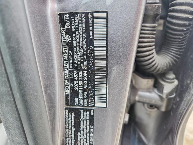 Aukcja sprzedaży 2014 Mercedes-benz Cla, vin: WDDSJ5CB1EN086676, numer aukcji: 55677356