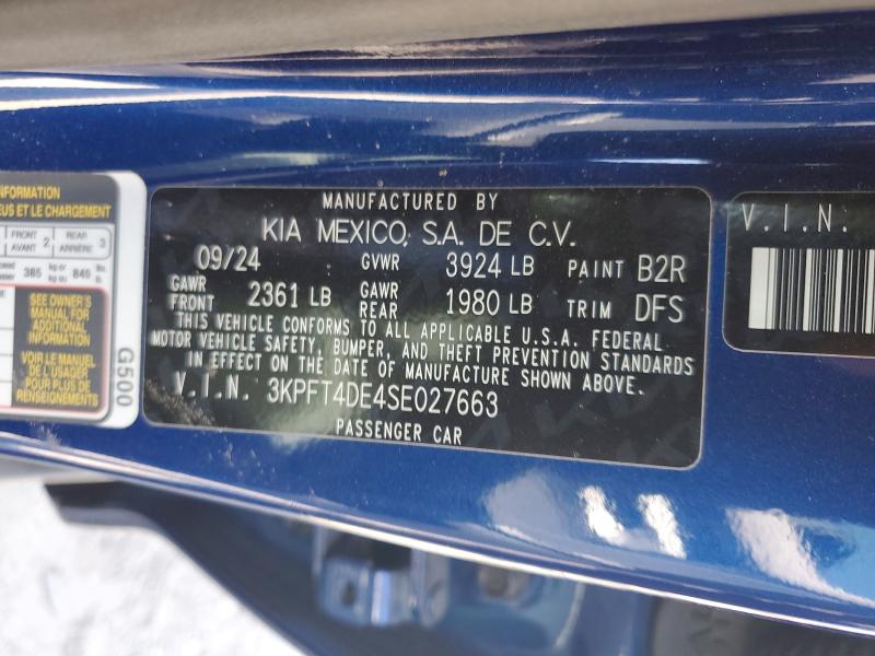Продаж на аукціоні авто 2025 Kia K4, vin: 3KPFT4DE4SE027663, номер лоту: 57162056