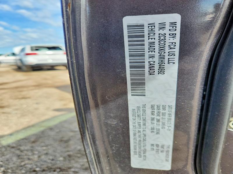 Продажа на аукционе авто 2021 Dodge Charger, vin: 2C3CDXKG4MH644692, номер лота: 58598926
