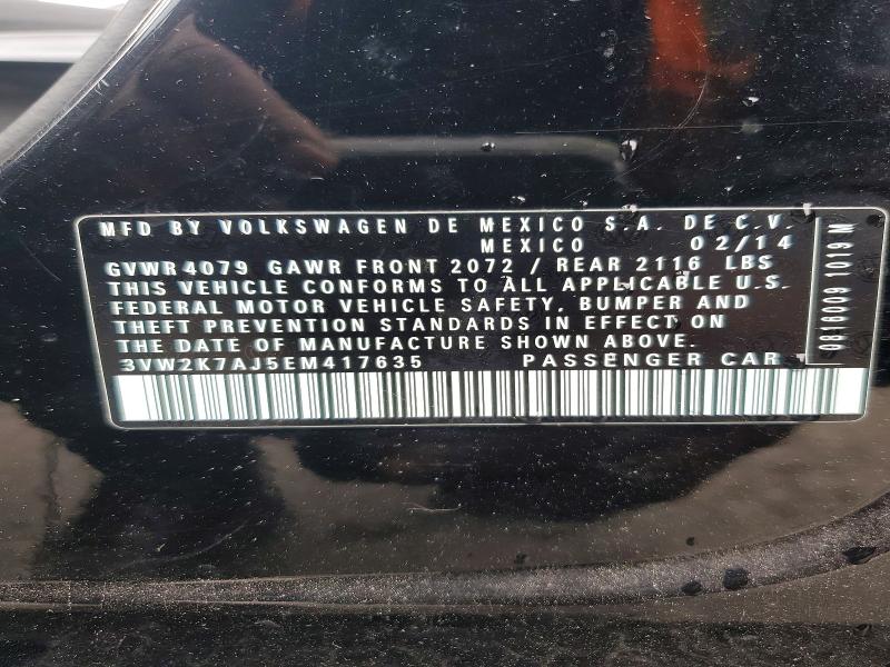 58711956 :رقم المزاد ، 3VW2K7AJ5EM417635 vin ، 2023 Volkswagen Jetta مزاد بيع