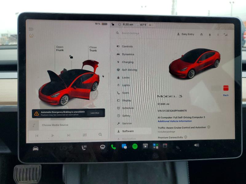 Продажа на аукционе авто 2023 Tesla Model 3, vin: 5YJ3E1EA0PF448675, номер лота: 57787036