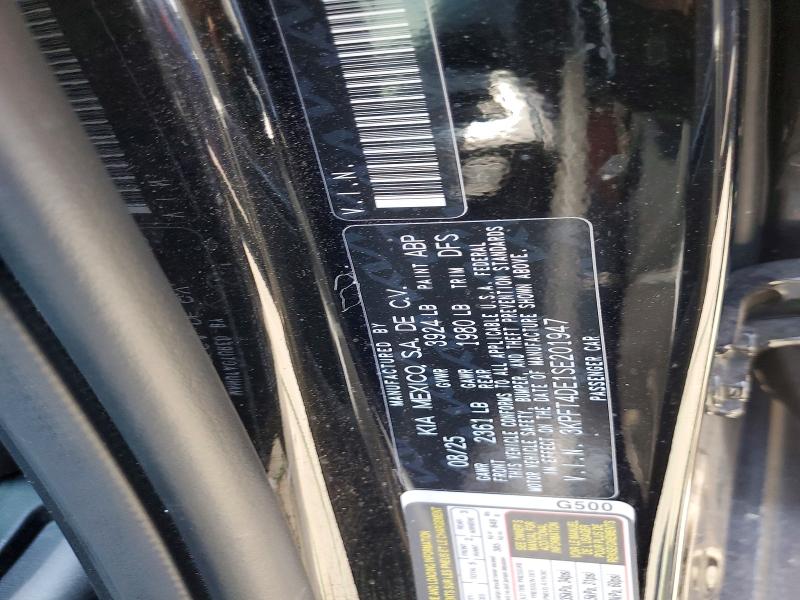 Aukcja sprzedaży 2025 Kia K4, vin: 3KPFT4DE1SE201947, numer aukcji: 55590176