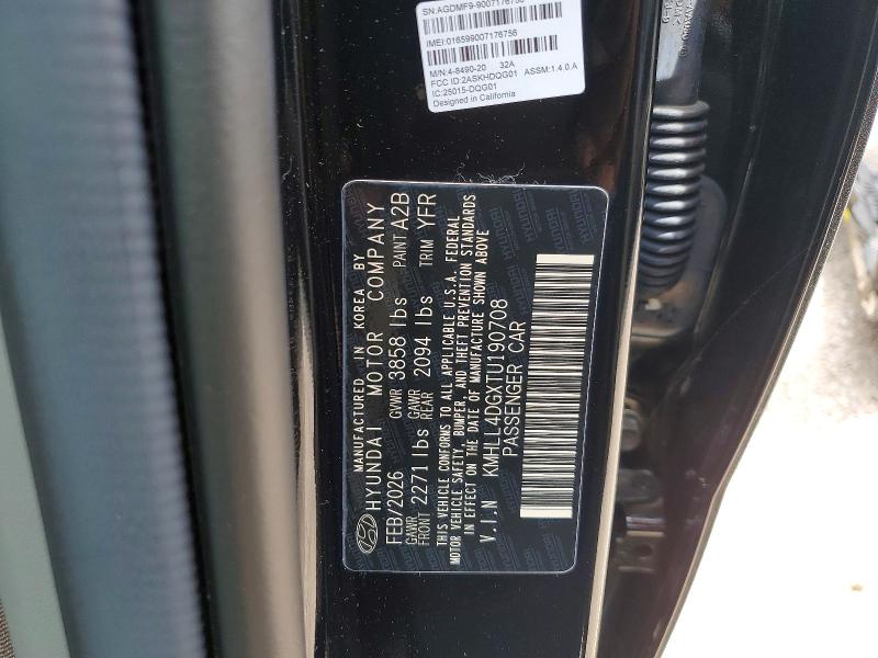 57726766 :رقم المزاد ، KMHLL4DGXTU190708 vin ، 2026 Hyundai Elantra مزاد بيع