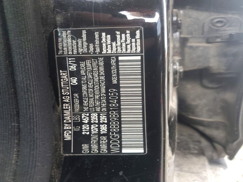 Продажа на аукционе авто 2011 Mercedes-benz C, vin: WDDGF8BB9BR184059, номер лота: 58957116