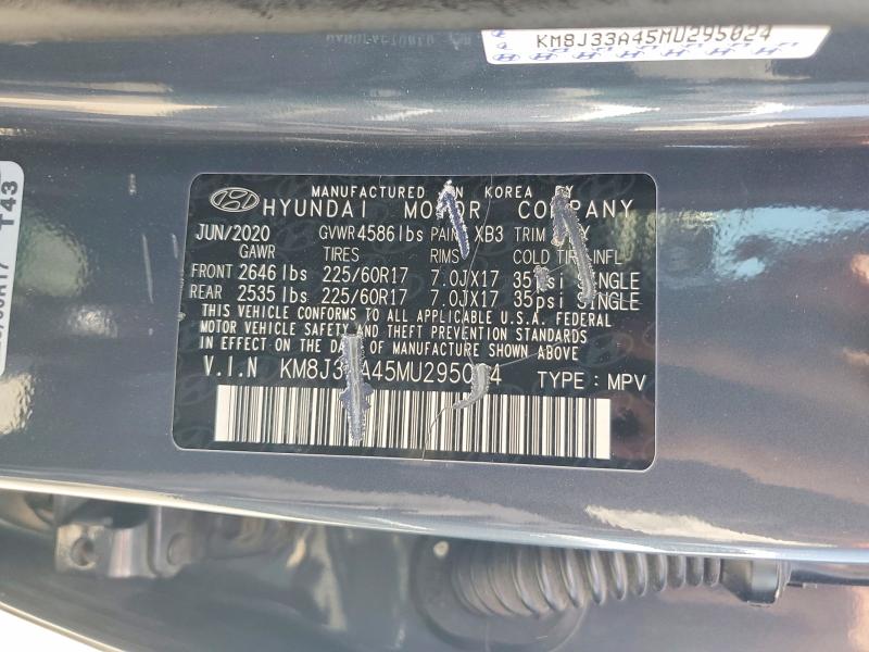 56426416 :رقم المزاد ، KM8J33A45MU295024 vin ، 2021 Hyundai Tucson مزاد بيع