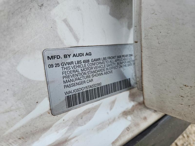 Aukcja sprzedaży 2026 Audi S3, vin: WAUG5DGY5TA032392, numer aukcji: 57634056
