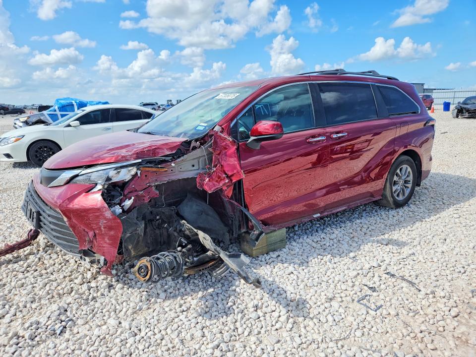 57308076 :رقم المزاد ، 5TDYRKEC8SS285442 vin ، 2025 Toyota Sienna مزاد بيع