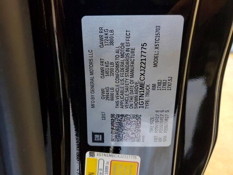 Продажа на аукционе авто 2018 Gmc Sierra, vin: 1GTN1MECXJZ217775, номер лота: 56442986