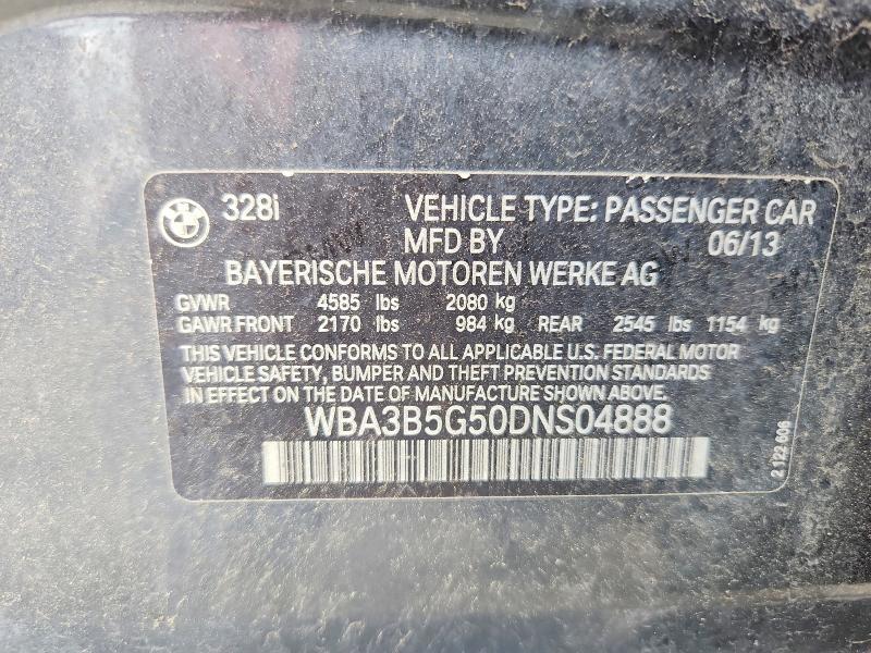 Продажа на аукционе авто 2013 Bmw 328, vin: WBA3B5G50DNS04888, номер лота: 56582086