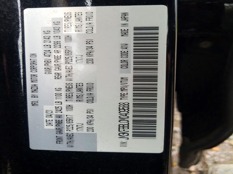 Продажа на аукционе авто 2021 Mazda Cx-5, vin: JM3KFBBL0M0409588, номер лота: 58005686
