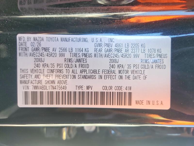 Aukcja sprzedaży 2026 Mazda Cx-50, vin: 7MMVABDL1TN475649, numer aukcji: 56135326