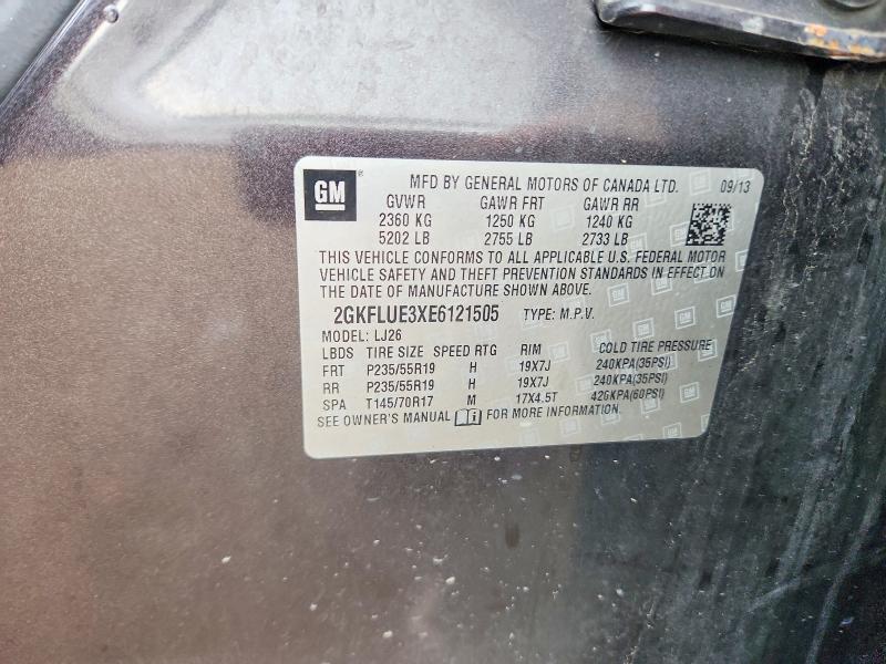 56162076 :رقم المزاد ، 2GKFLUE3XE6121505 vin ، 2014 Gmc Terrain مزاد بيع