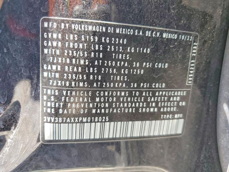 Продаж на аукціоні авто 2023 Volkswagen Tiguan, vin: 3VV3B7AXXPM018025, номер лоту: 58624846
