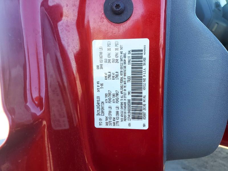 2006 Dodge Ram 1500 მანქანა იყიდება აუქციონზე, vin: 1D7HA18N66S685808, აუქციონის ნომერი: 58536696