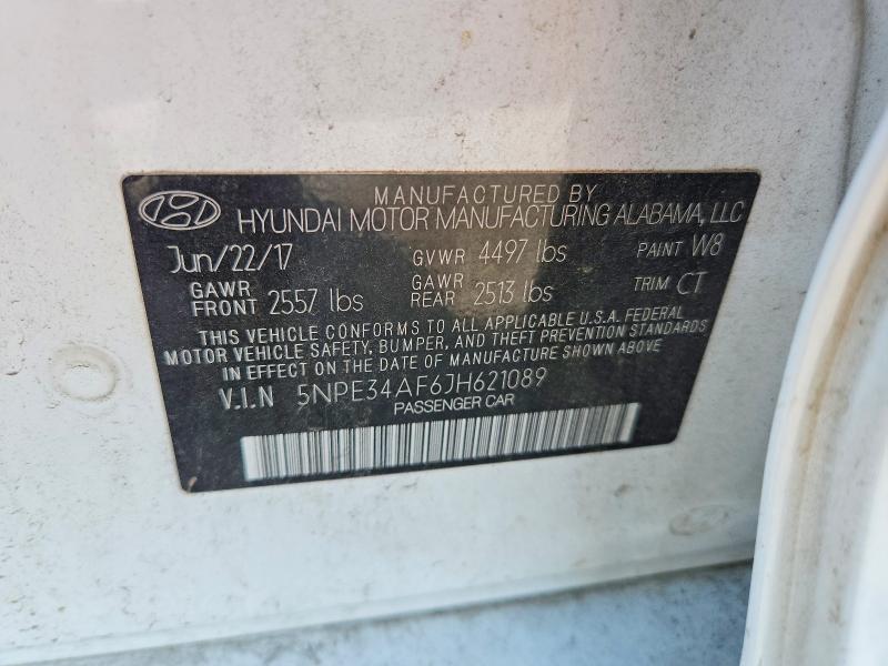 Aukcja sprzedaży 2018 Hyundai Sonata, vin: 5NPE34AF6JH621089, numer aukcji: 57619496