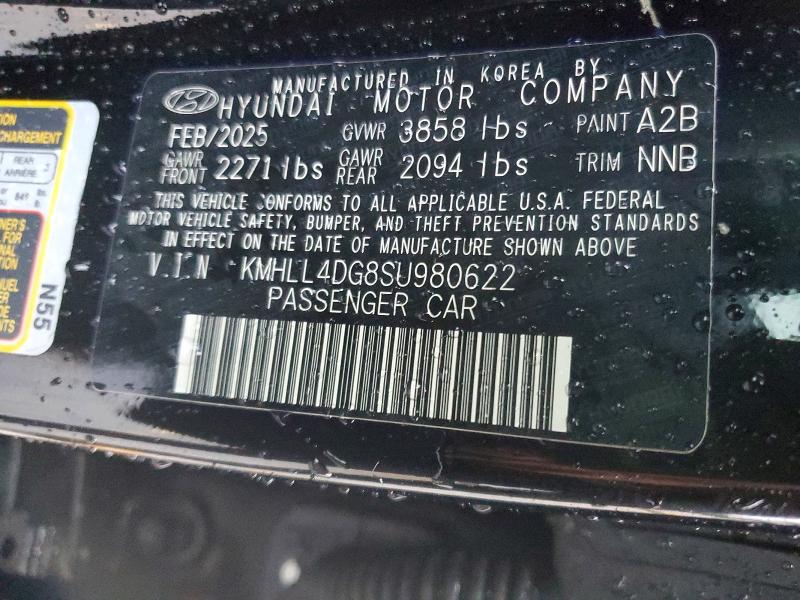 Aukcja sprzedaży 2025 Hyundai Elantra, vin: KMHLL4DG8SU980622, numer aukcji: 57494576