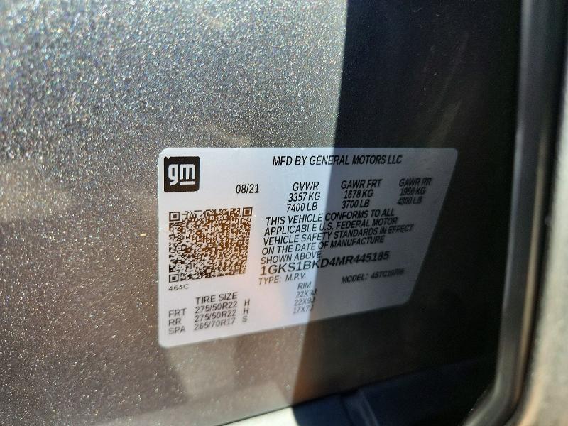 Продажа на аукционе авто 2021 Gmc Yukon, vin: 1GKS1BKD4MR445185, номер лота: 57075776