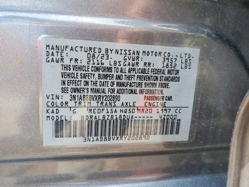 Aukcja sprzedaży 2024 Nissan Sentra, vin: 3N1AB8BVXRY202890, numer aukcji: 57825166