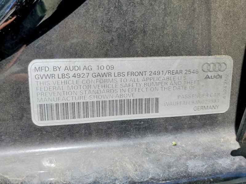Продажа на аукционе авто 2010 Audi A4, vin: WAUFFAFL9AN029983, номер лота: 56006086