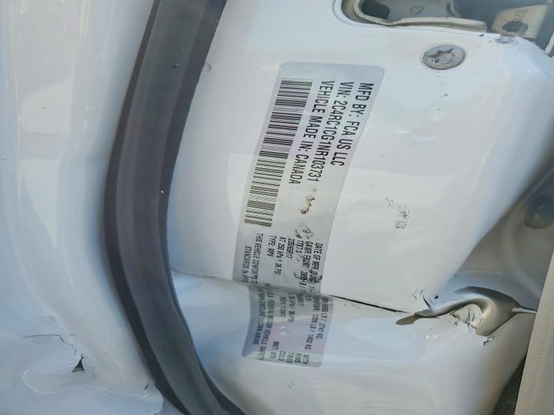 55945706 :رقم المزاد ، 2C4RC1CG1NR103731 vin ، 2022 Chrysler Voyager مزاد بيع