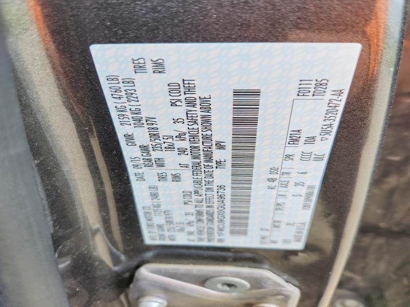 55996256 :رقم المزاد ، 1FMCU9GX0GUA96736 vin ، 2016 Ford Escape مزاد بيع