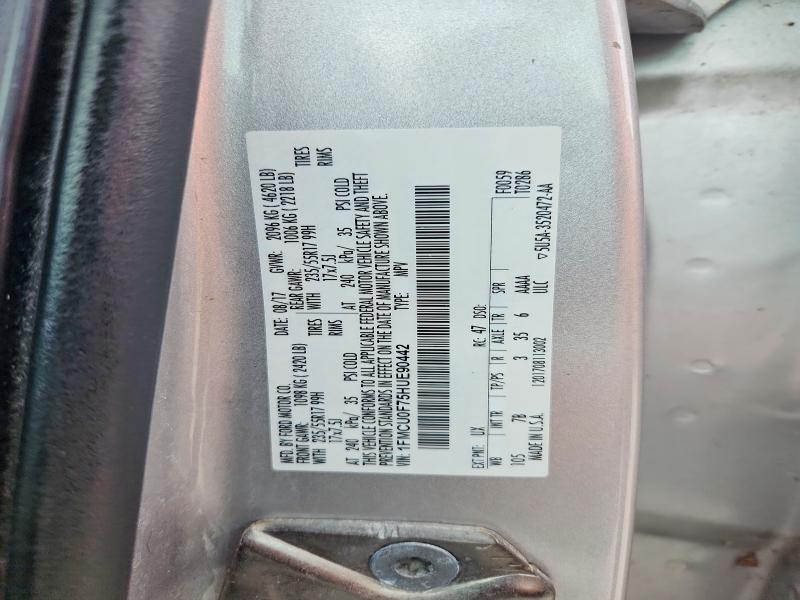Продажа на аукционе авто 2017 Ford Escape, vin: 1FMCU0F75HUE90442, номер лота: 57600006