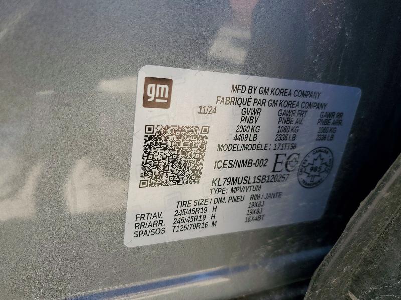 57736266 :رقم المزاد ، KL79MUSL1SB120257 vin ، 2025 Chevrolet Trailblazer مزاد بيع