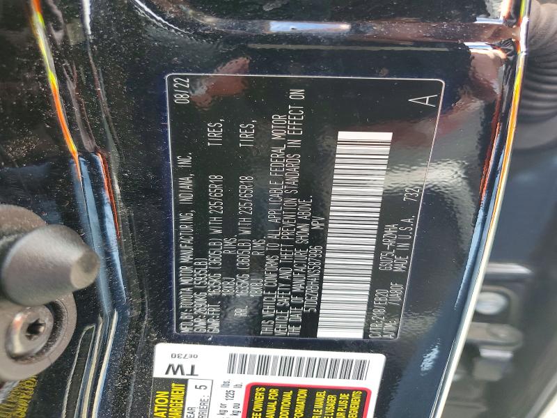 Продаж на аукціоні авто 2022 Toyota Highlander, vin: 5TDGZRBH4NS587996, номер лоту: 56678656