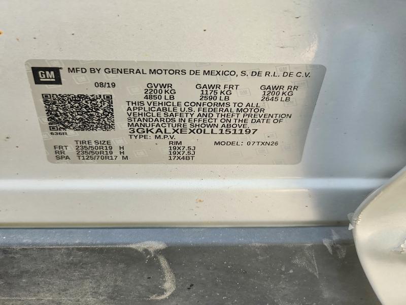 Продаж на аукціоні авто 2020 Gmc Terrain, vin: 3GKALXEX0LL151197, номер лоту: 56420176