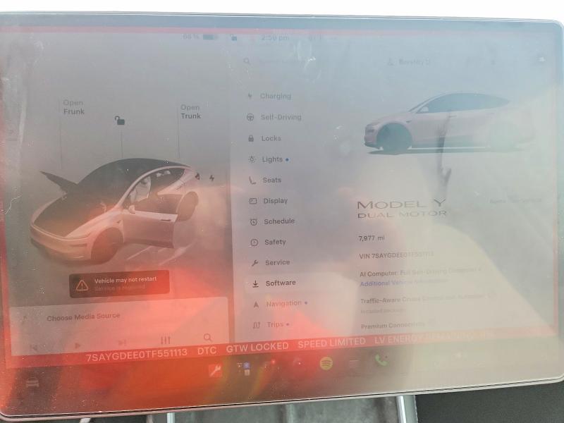 Продажа на аукционе авто 2026 Tesla Model Y, vin: 7SAYGDEE0TF551113, номер лота: 55767806