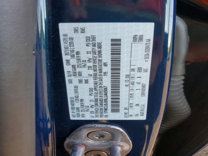 Aukcja sprzedaży 2020 Ford Escape, vin: 1FMCU9J99LUA65067, numer aukcji: 55560726