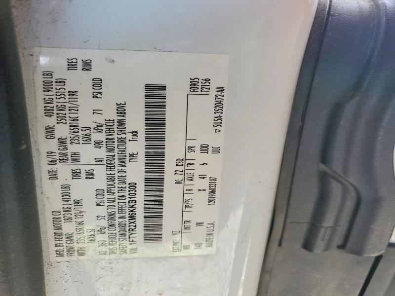 Auction sale of the 2019 Ford Transit, vin: 1FTYR2XM6KKB10300, lot number: 55134076