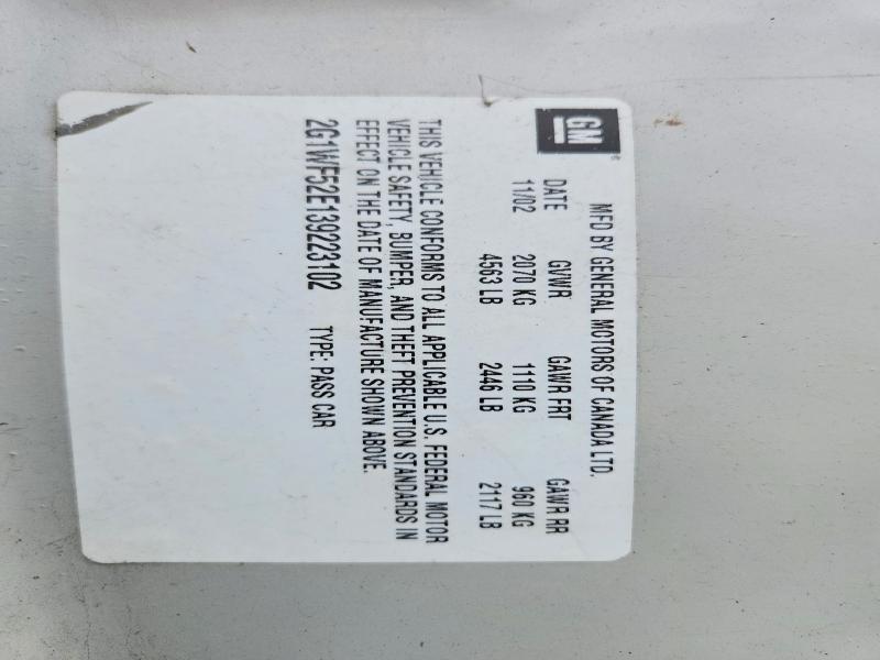Продаж на аукціоні авто 2003 Chevrolet Impala, vin: 2G1WF52E139223102, номер лоту: 55947356