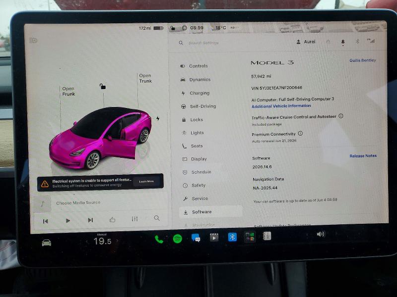 Продажа на аукционе авто 2022 Tesla Model 3, vin: 5YJ3E1EA7NF200646, номер лота: 56320746