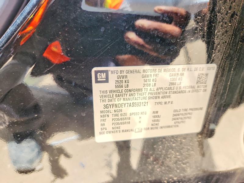 Продаж на аукціоні авто 2010 Cadillac Srx, vin: 3GYFNDEY7AS593121, номер лоту: 58697616